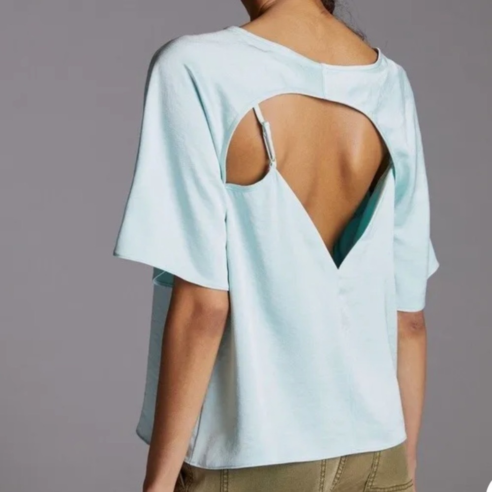 Daily Practice by Anthropologie Sleek Open Back Top - Picture 2 of 6